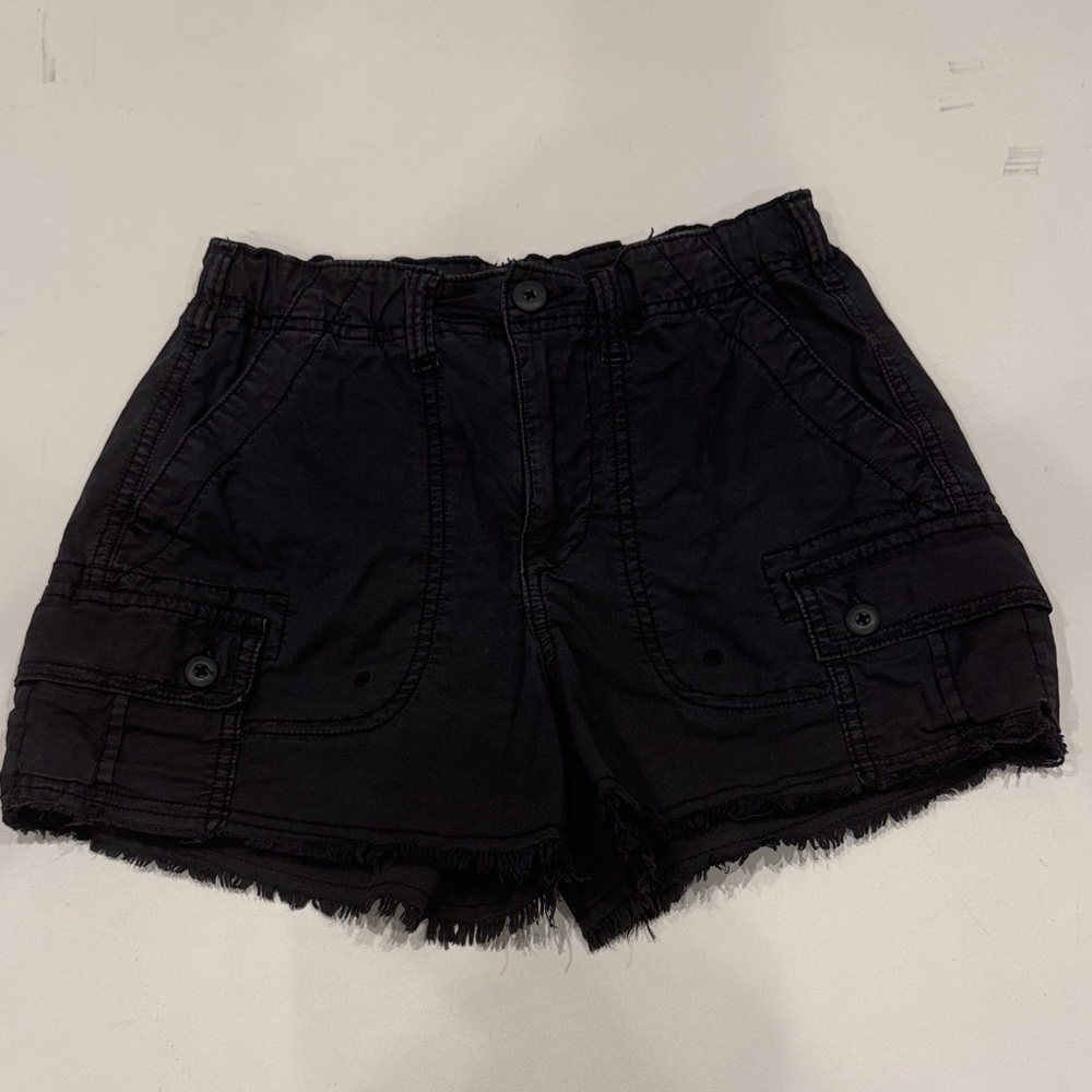 American Eagle Outfitters Black Cargo Shorts